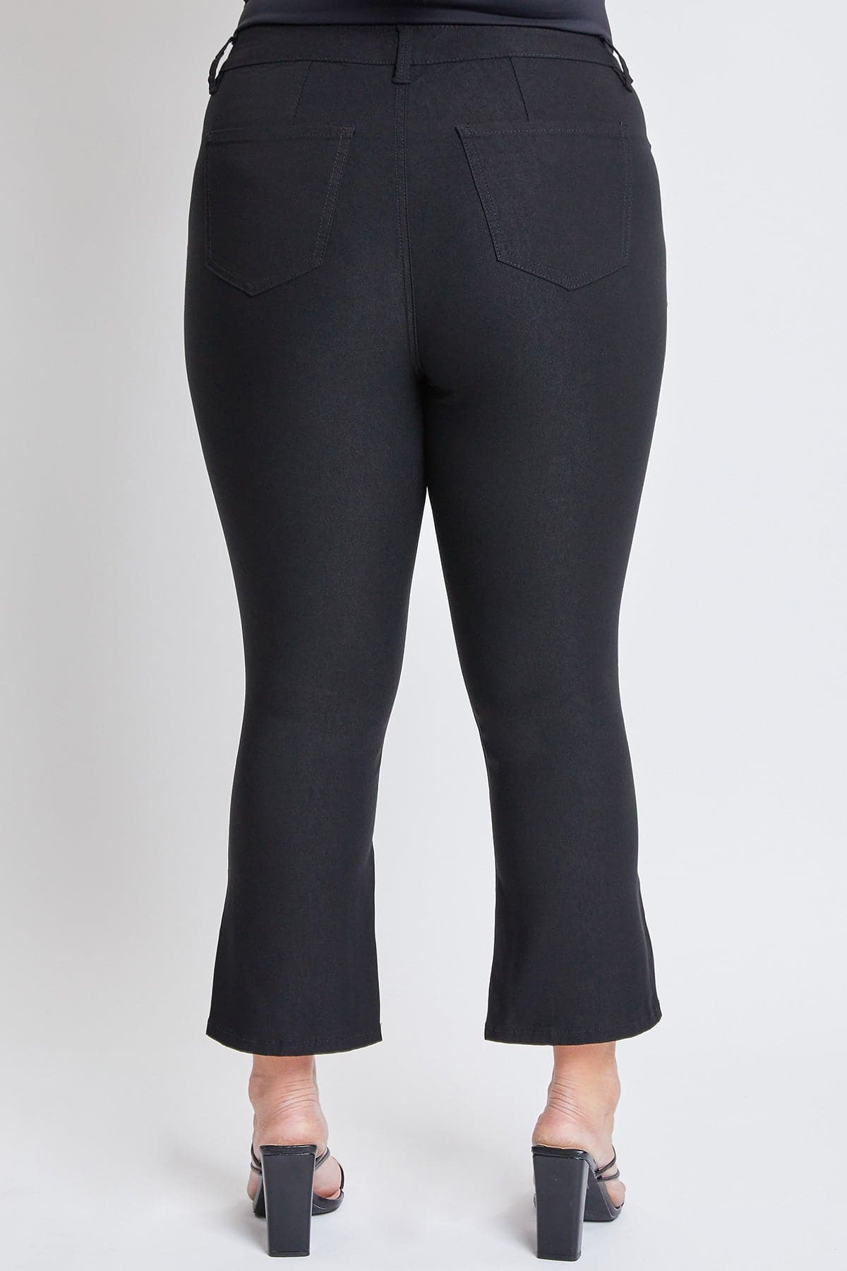 Women's Plus Hyperstretch Cropped Kick Flare Pants YMI JEANS